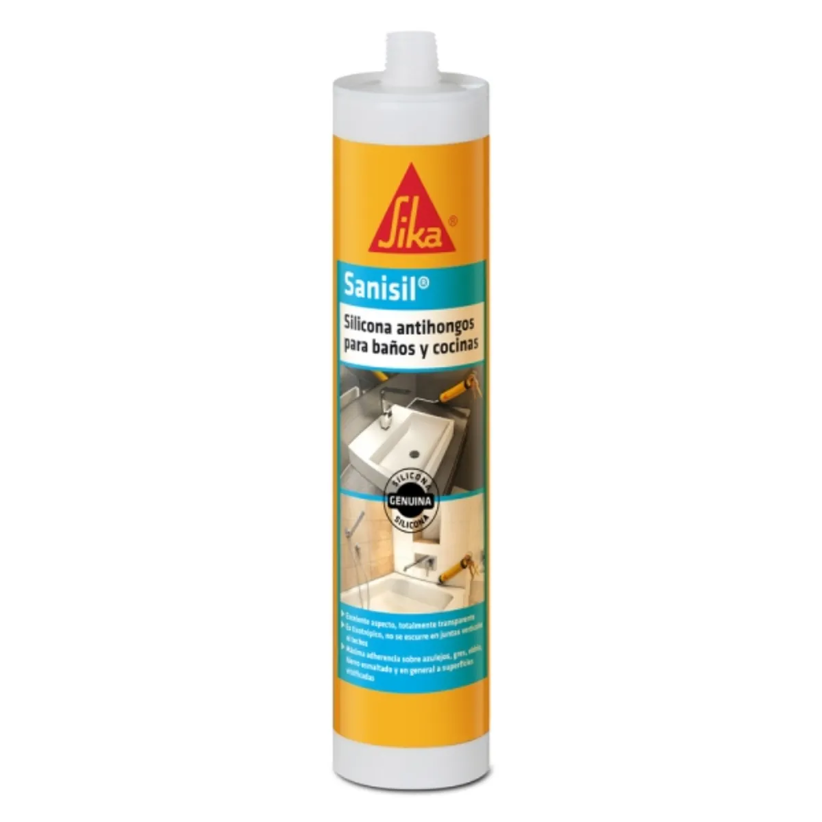 Silicona Baño Blanco 300 ml Sika Sanisil